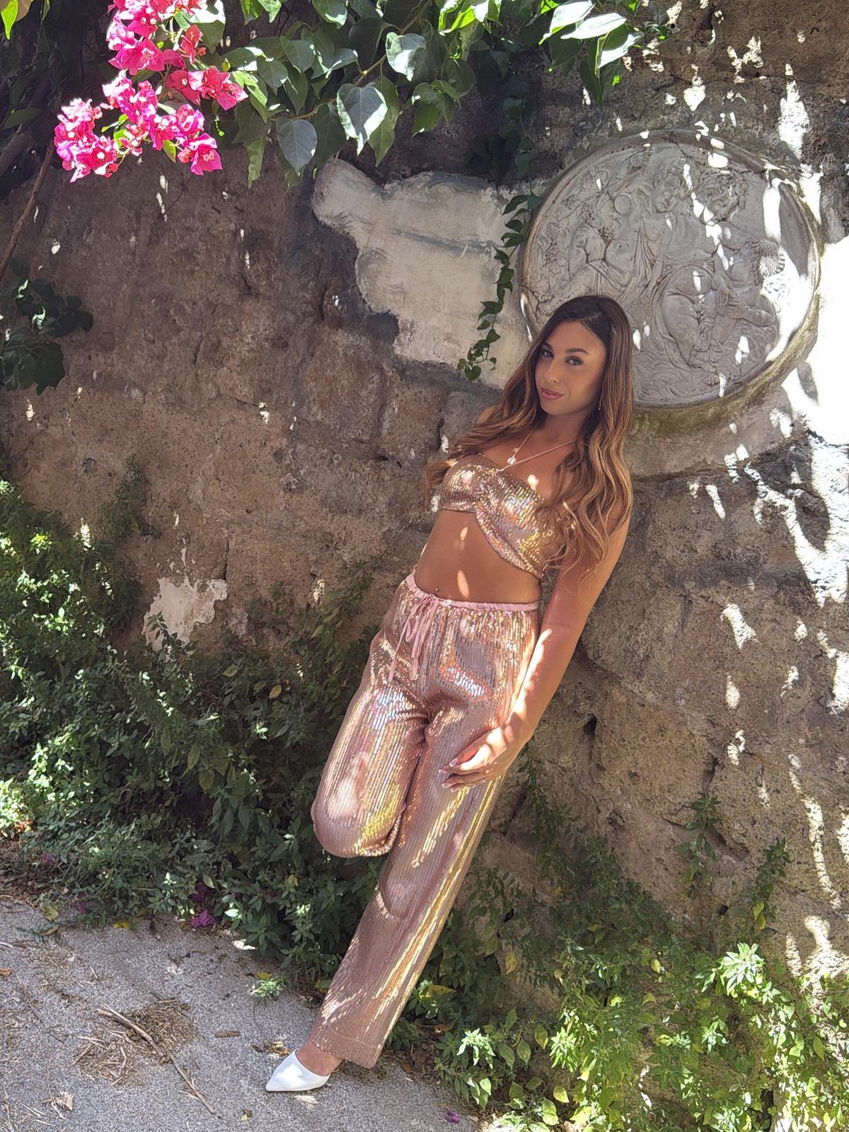 Top e Pantalone Glitterato