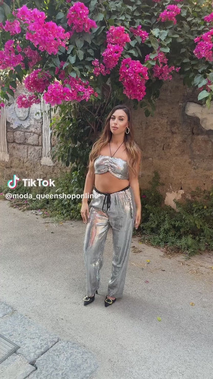 Top e Pantalone Glitterato
