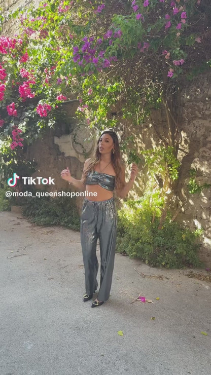 Top e Pantalone Glitterato